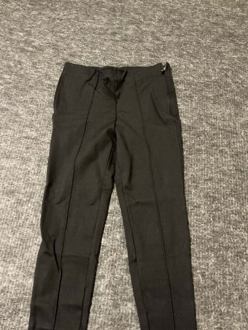 OGL Pants Womens Size Small Black Side Zip Slim Leg Tailored Trousers